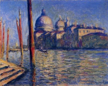  ella Pintura al %C3%B3leo - El Gran Canal y Santa Maria della Salute Claude Monet